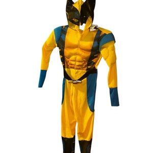 Marvel Kids Wolverine Muscle Costume with cloth Mask size 7/8